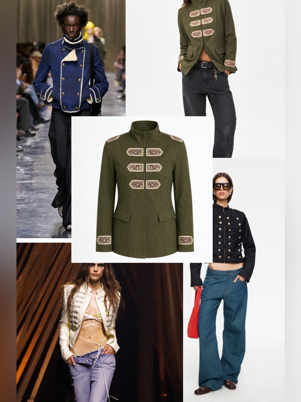 Chico's Olive Green Cadet Jacket